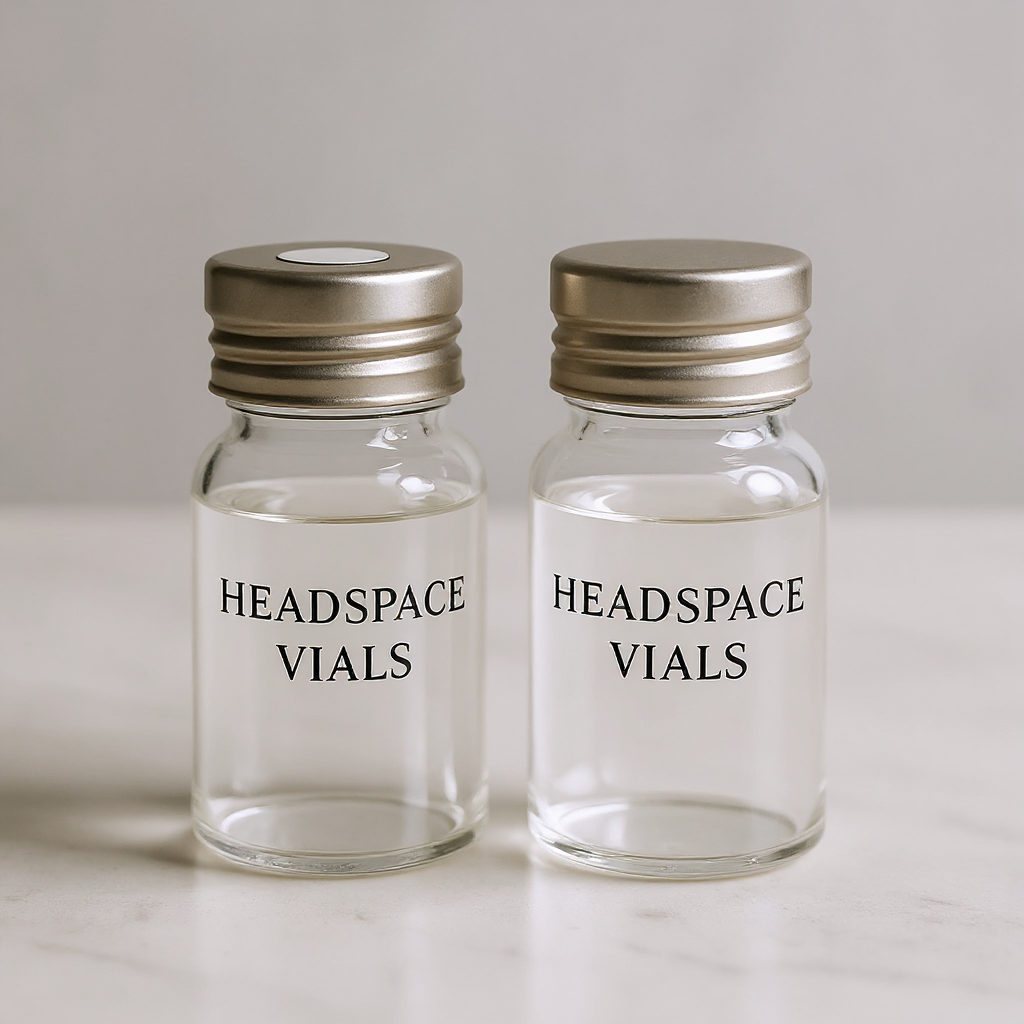 Clear Crimp Top Vial- Round Bottom, Bevelled